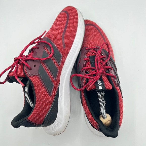 Adidas Men's Runfalcon 3.0 Red Black‎ Running Shoes Sneakers Size 10 - Picture 4 of 5